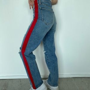 Red stripe CARMAR denim